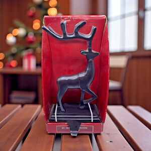 St Nicholas Square Stocking Holder Hanger Rubbed Bronze Black Metal NEW 10"